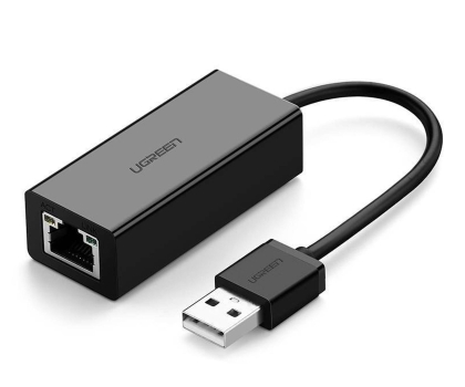 Przejściówka UGREEN CR110 Adapter sieciowy USB do RJ45 czarny
